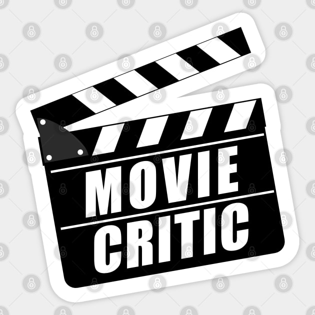 Movie Critic Clapperboard Sticker by TMBTM